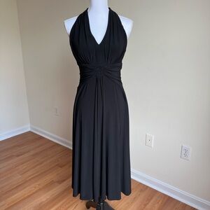 Cold water Creek || Elegant Black Halter Dress size 6